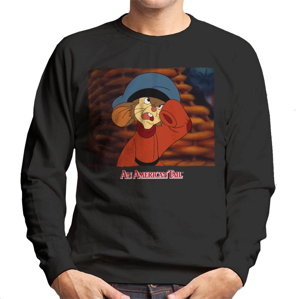 An American Tail Fievel Angry Men's Sweatshirt-ALL + EVERY