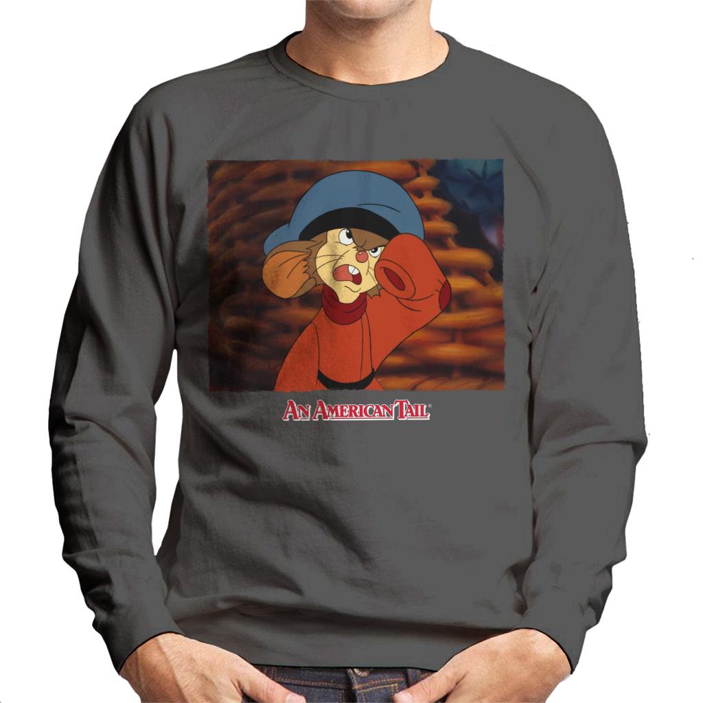 An American Tail Fievel Angry Men's Sweatshirt-ALL + EVERY