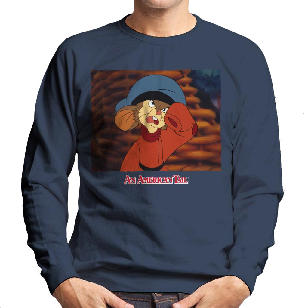 An American Tail Fievel Angry Men's Sweatshirt-ALL + EVERY