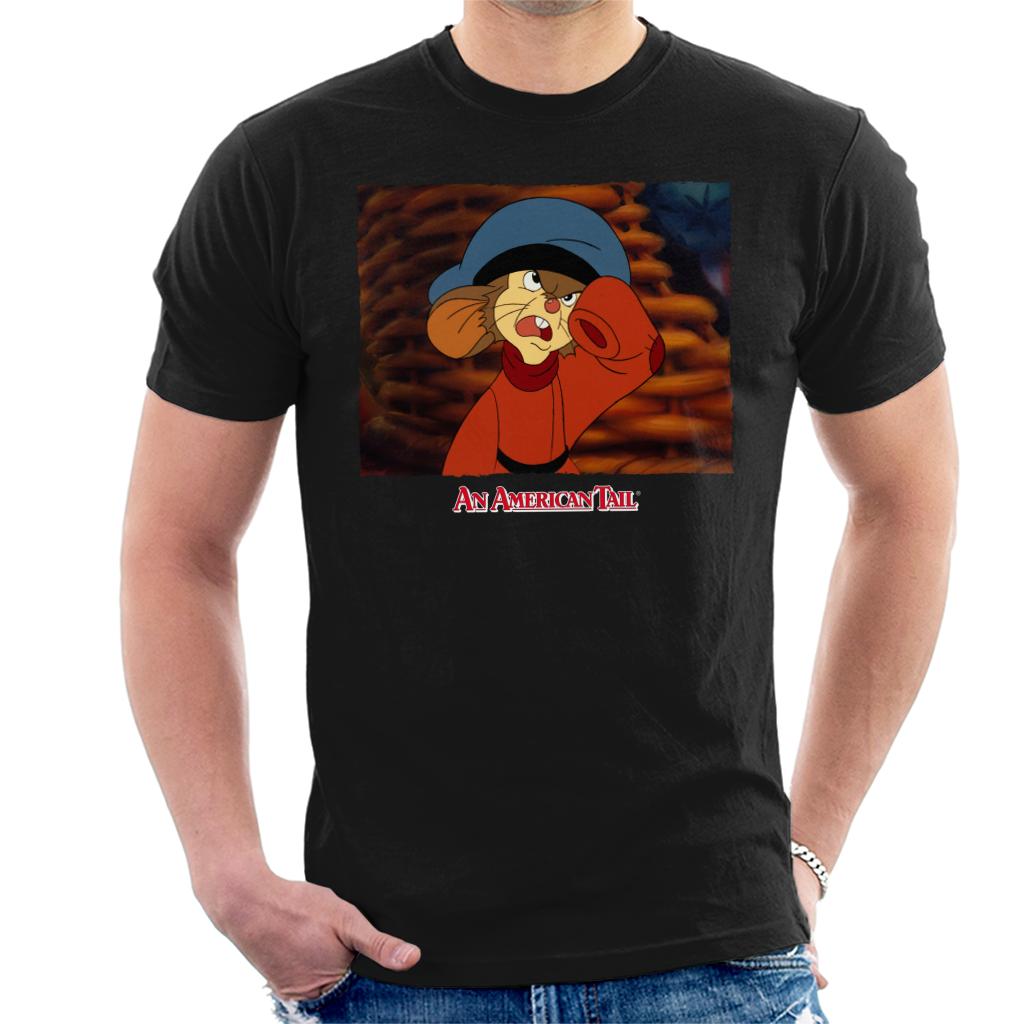 An American Tail Fievel Angry Men's T-Shirt-ALL + EVERY