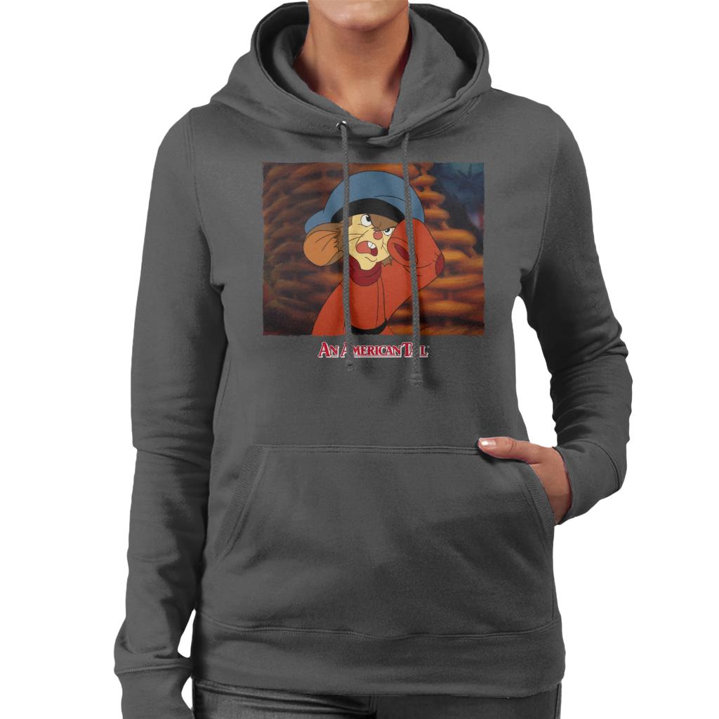 An American Tail Fievel Angry Women's Hooded Sweatshirt-ALL + EVERY