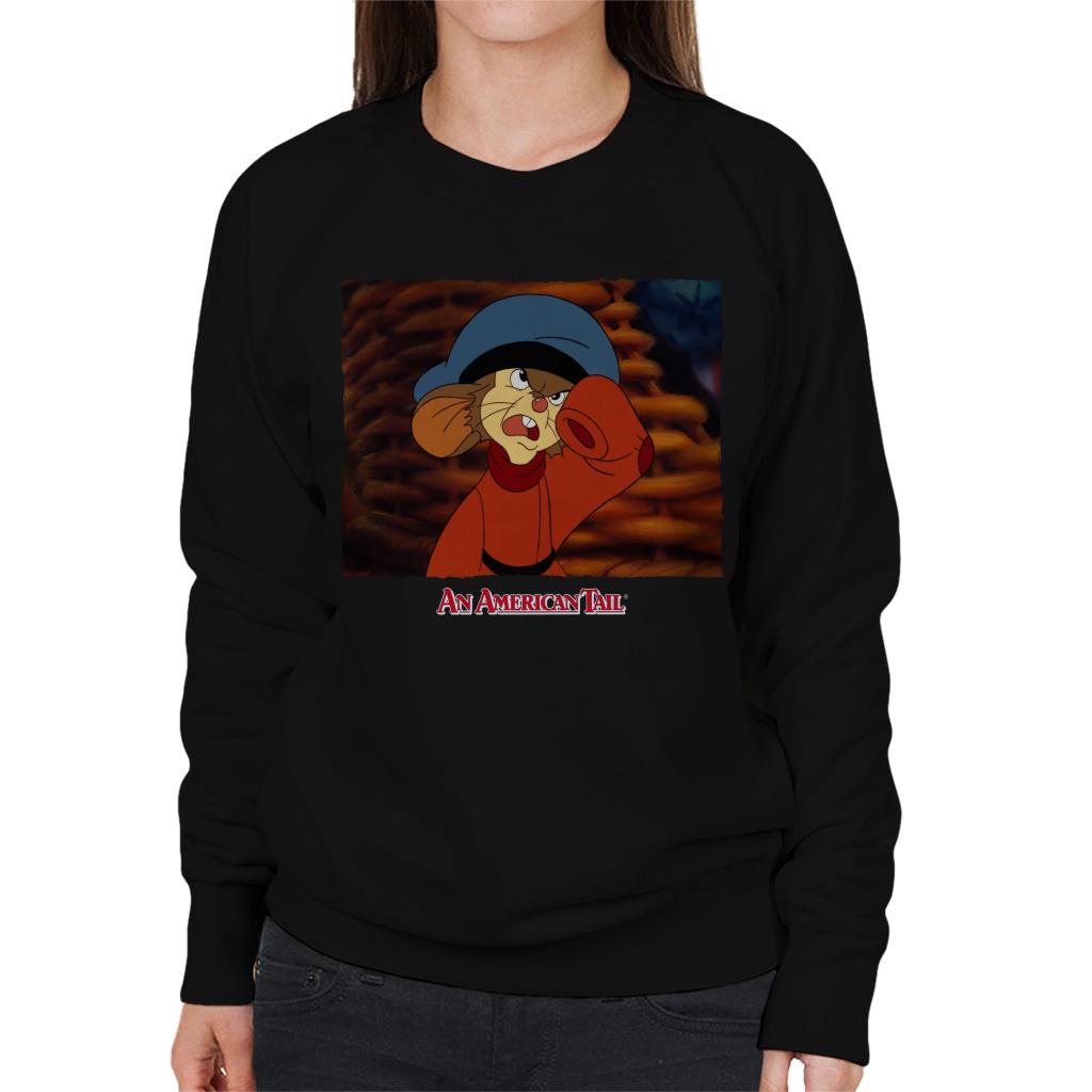 An American Tail Fievel Angry Women's Sweatshirt-ALL + EVERY