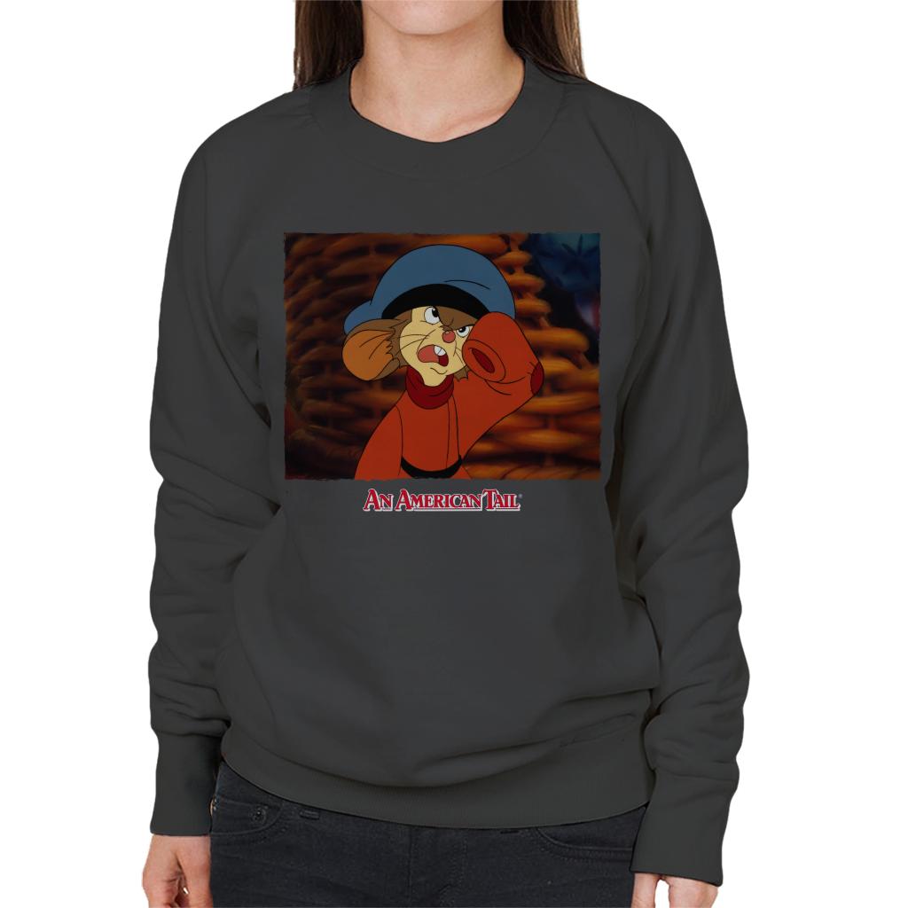 An American Tail Fievel Angry Women's Sweatshirt-ALL + EVERY