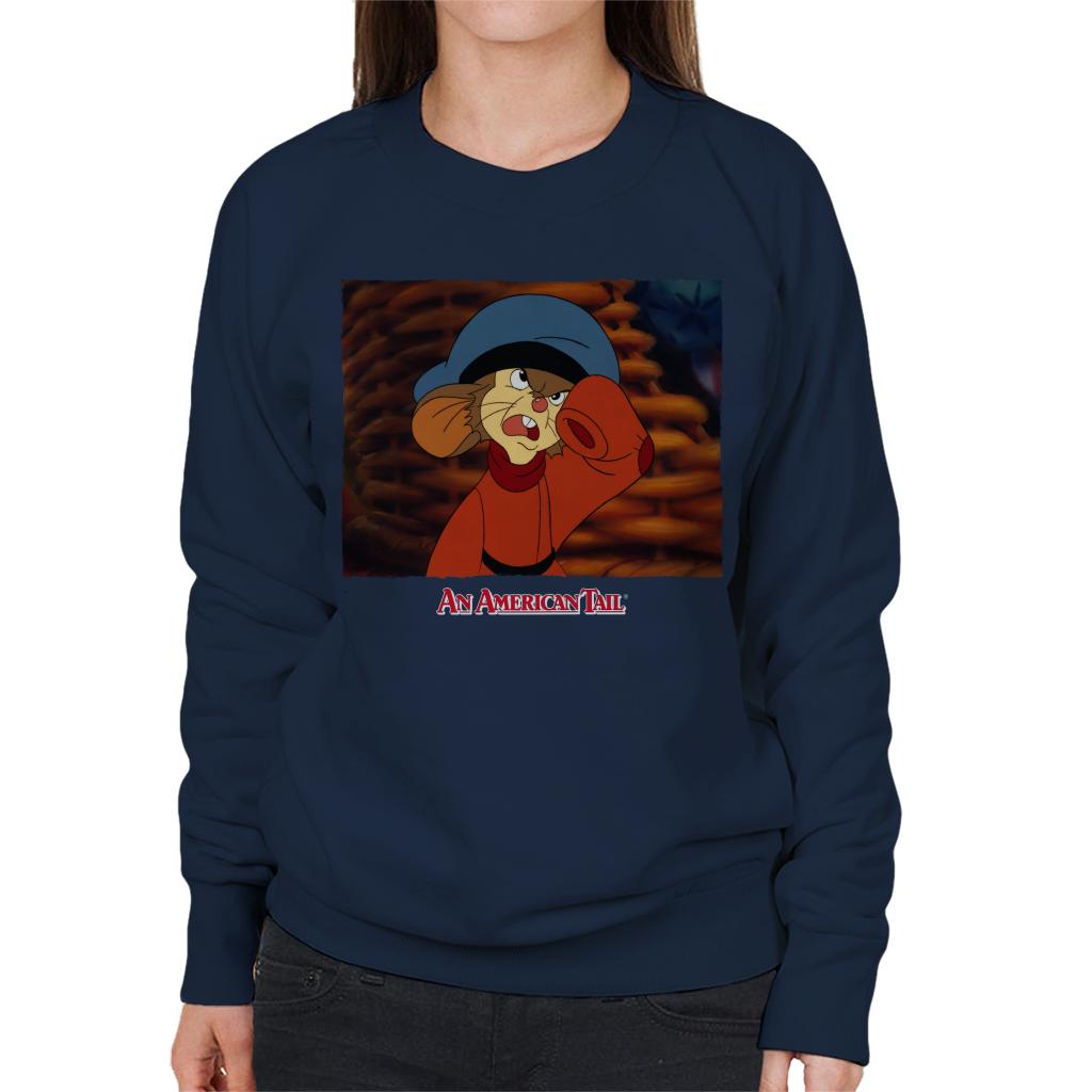 An American Tail Fievel Angry Women's Sweatshirt-ALL + EVERY