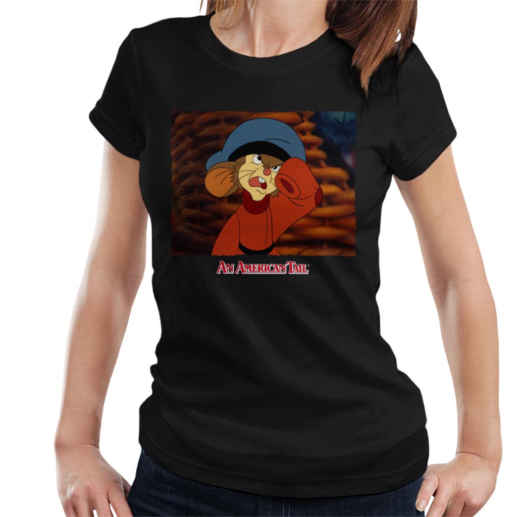 An American Tail Fievel Angry Women's T-Shirt-ALL + EVERY