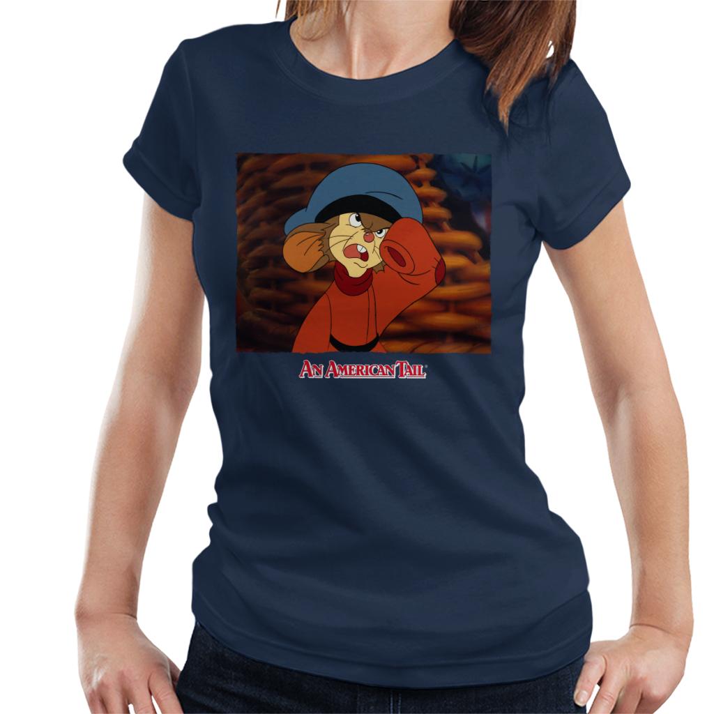 An American Tail Fievel Angry Women's T-Shirt-ALL + EVERY