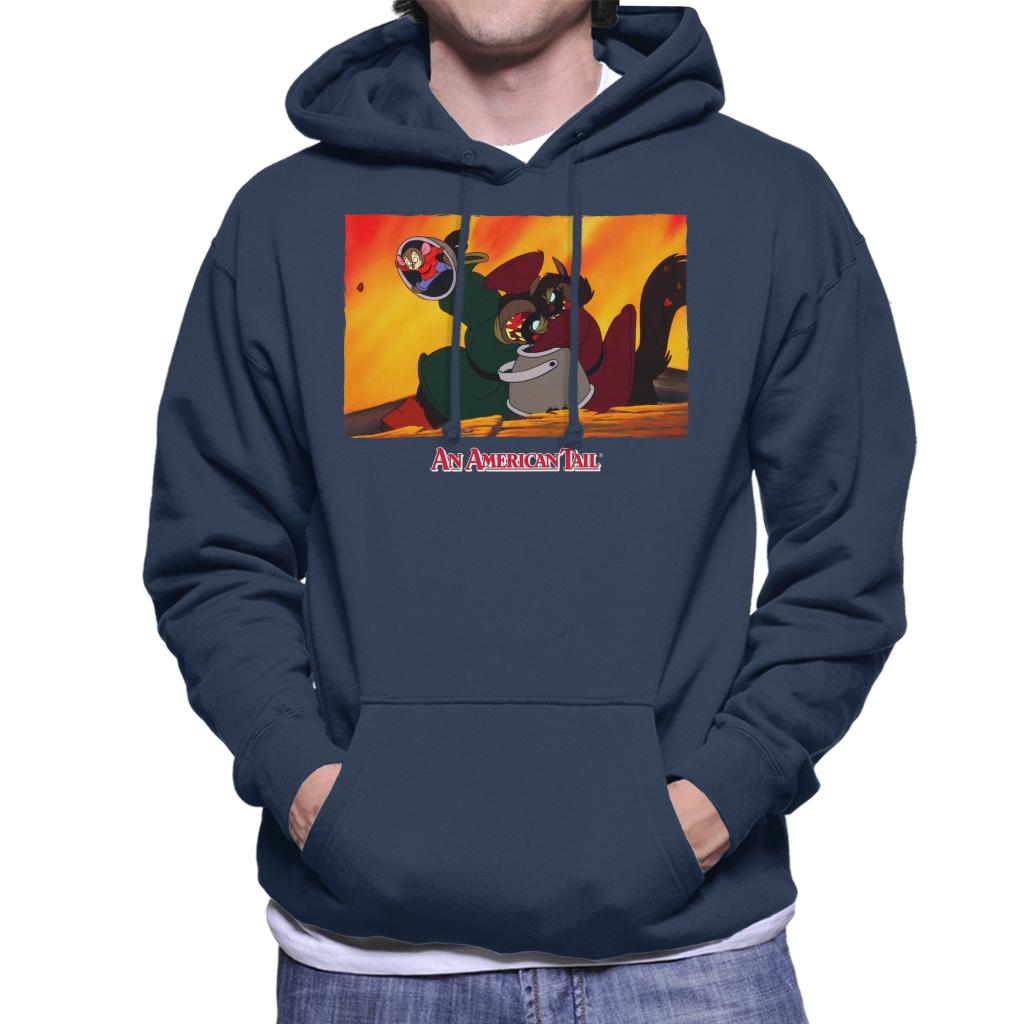 An American Tail Fievel Hides From Cossack Cats Men's Hooded Sweatshirt-ALL + EVERY