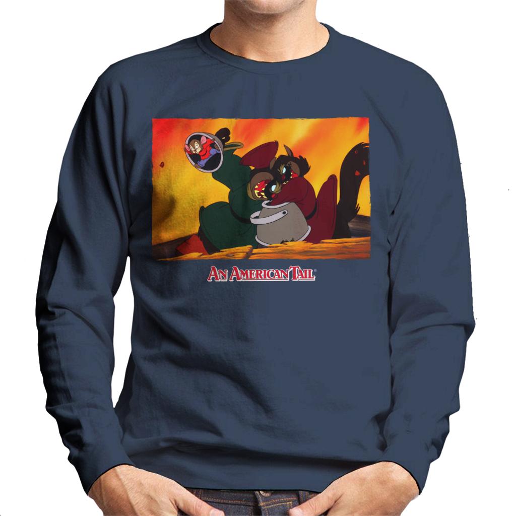 An American Tail Fievel Hides From Cossack Cats Men's Sweatshirt-ALL + EVERY