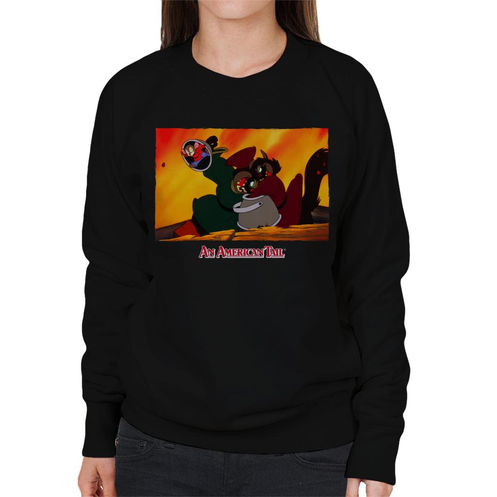 An American Tail Fievel Hides From Cossack Cats Women's Sweatshirt-ALL + EVERY