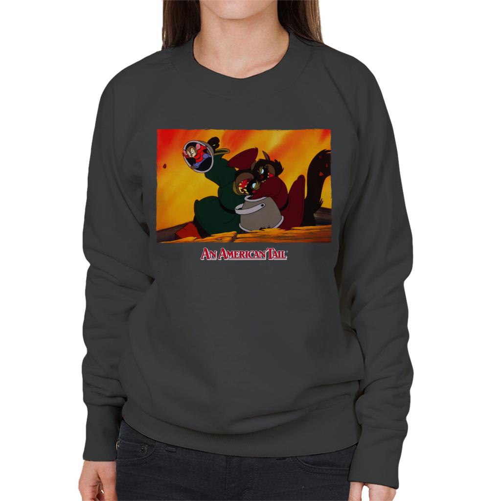 An American Tail Fievel Hides From Cossack Cats Women's Sweatshirt-ALL + EVERY