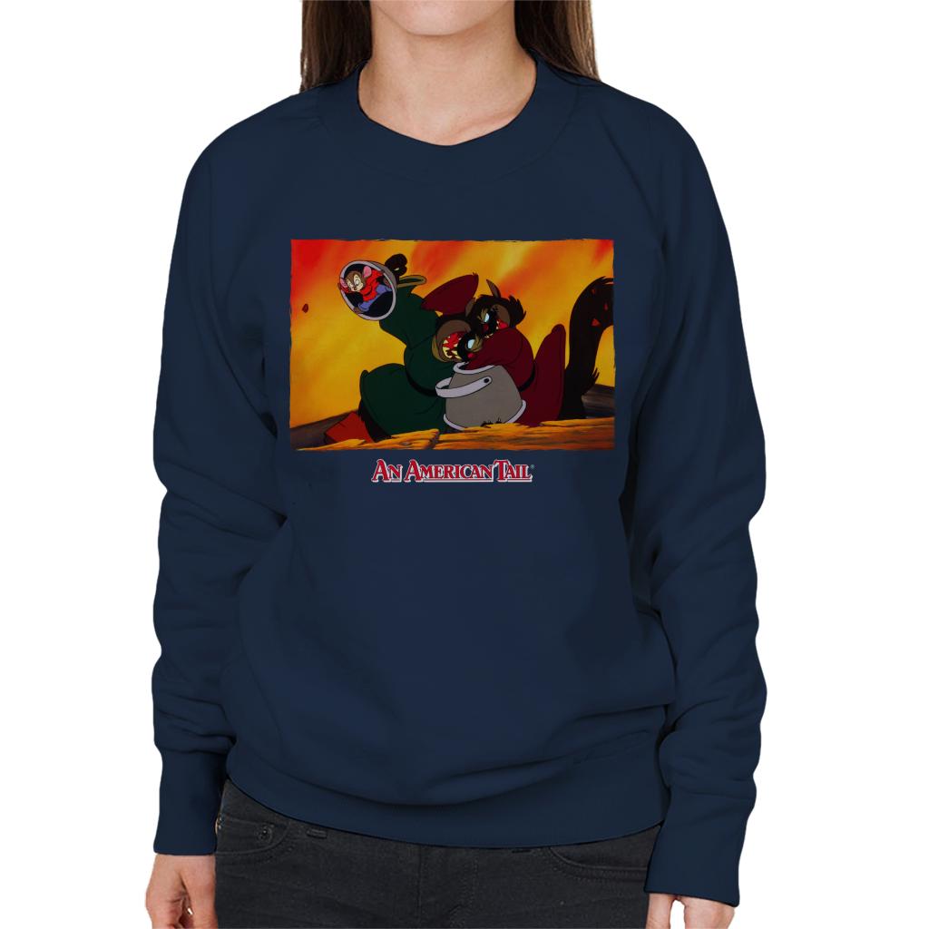 An American Tail Fievel Hides From Cossack Cats Women's Sweatshirt-ALL + EVERY