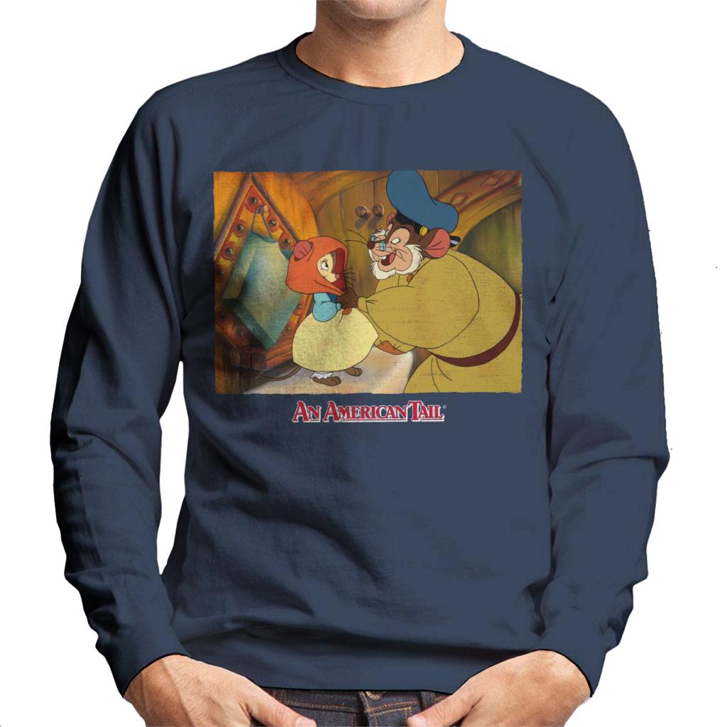 An American Tail Papa Holding Headscarf Men's Sweatshirt-ALL + EVERY