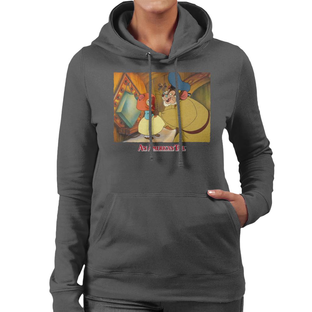 An American Tail Papa Holding Headscarf Women's Hooded Sweatshirt-ALL + EVERY