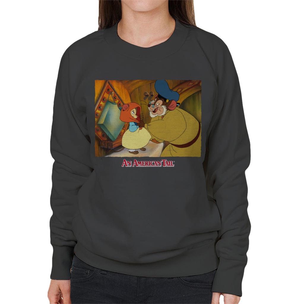 An American Tail Papa Holding Headscarf Women's Sweatshirt-ALL + EVERY