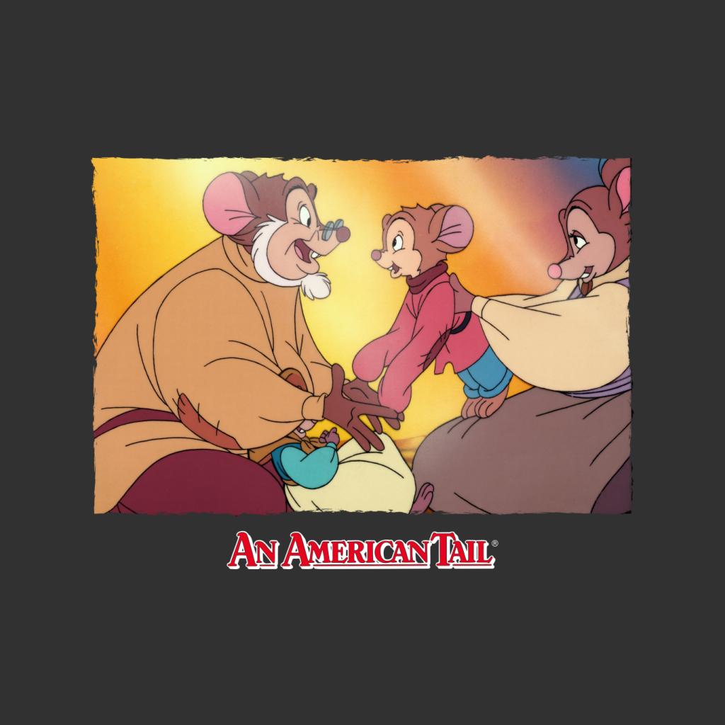 An American Tail Papa And Fievel Embrace Men's T-Shirt-ALL + EVERY