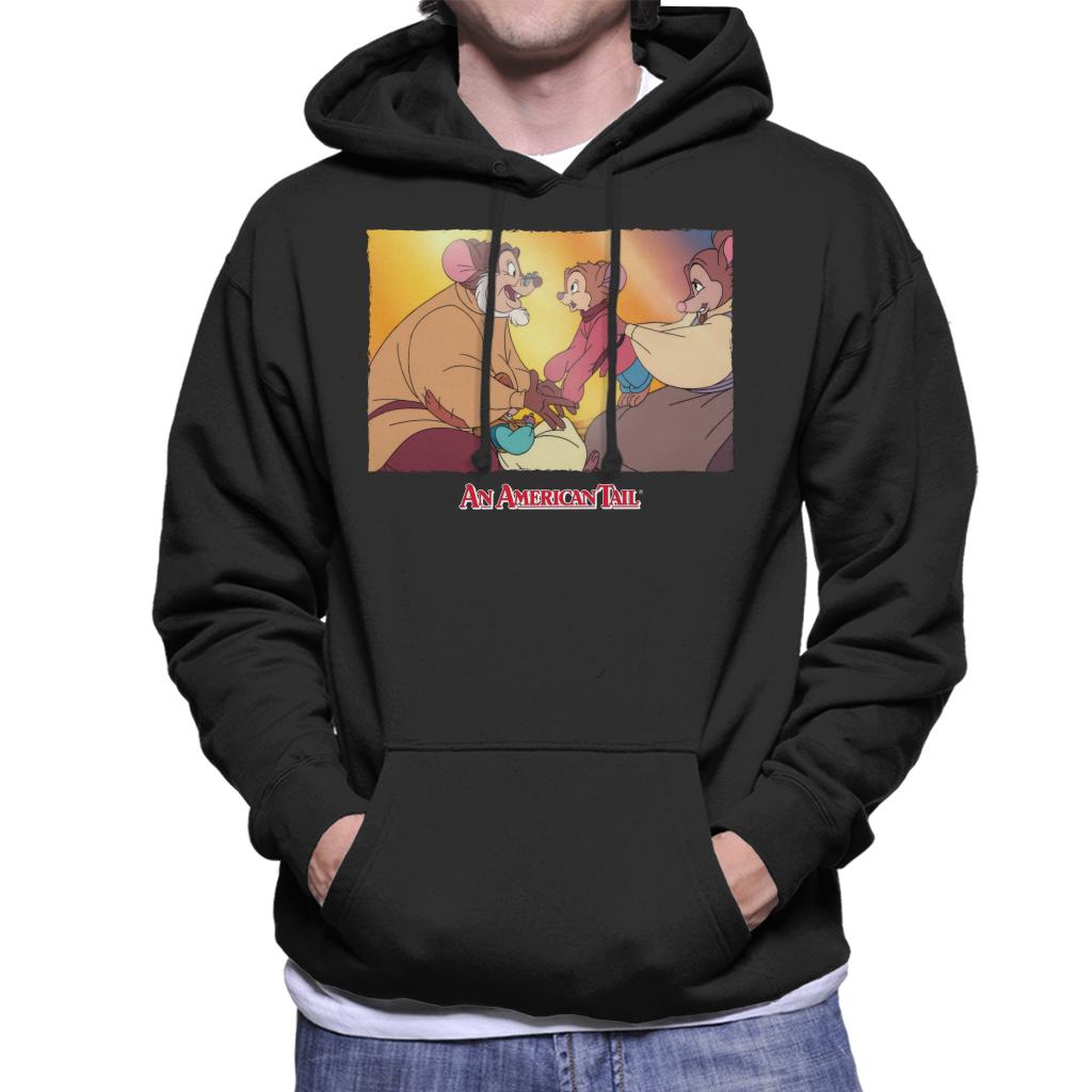 An American Tail Papa And Fievel Embrace Men's Hooded Sweatshirt-ALL + EVERY