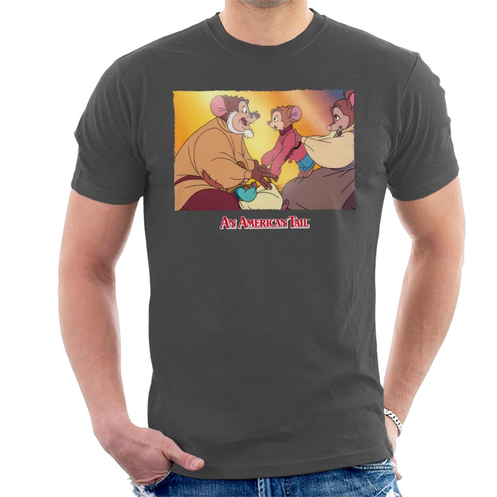 An American Tail Papa And Fievel Embrace Men's T-Shirt-ALL + EVERY