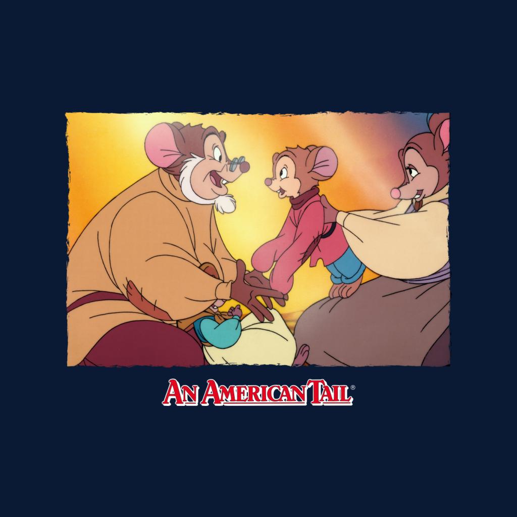 An American Tail Papa And Fievel Embrace Women's Hooded Sweatshirt-ALL + EVERY