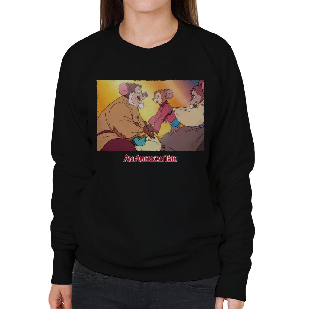 An American Tail Papa And Fievel Embrace Women's Sweatshirt-ALL + EVERY