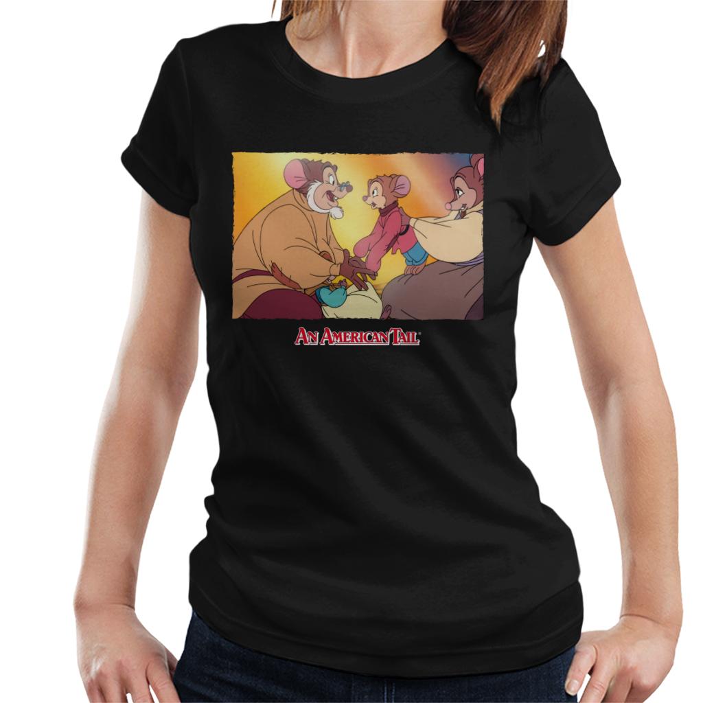 An American Tail Papa And Fievel Embrace Women's T-Shirt-ALL + EVERY