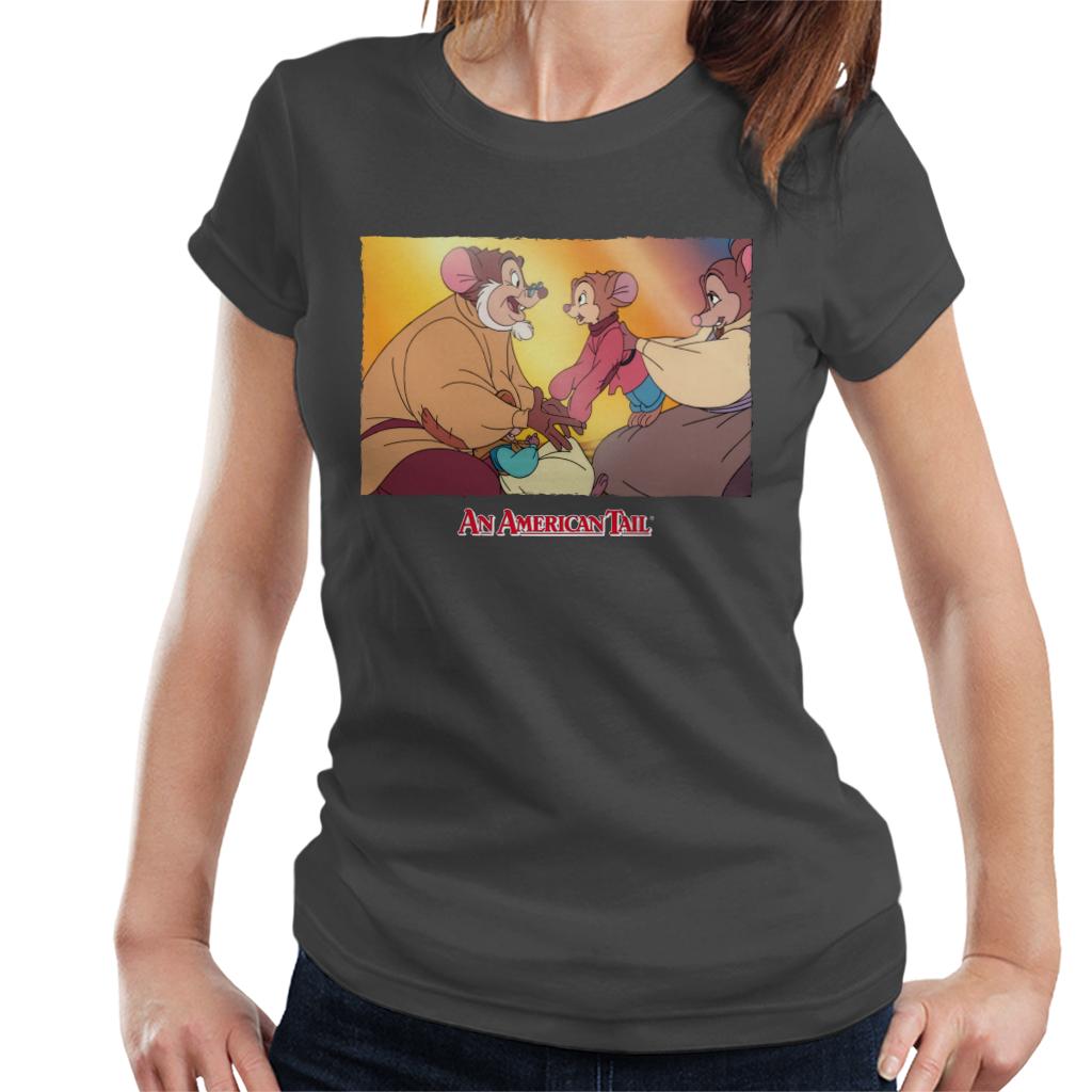 An American Tail Papa And Fievel Embrace Women's T-Shirt-ALL + EVERY