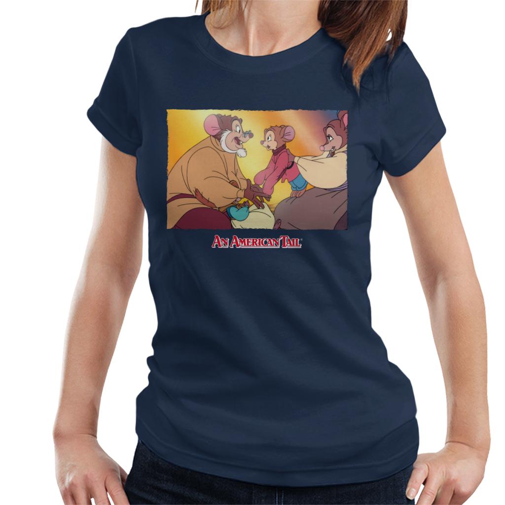 An American Tail Papa And Fievel Embrace Women's T-Shirt-ALL + EVERY