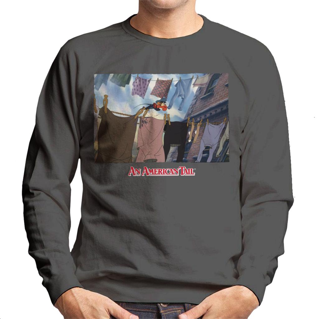 An American Tail Fievel Running On Rope Men's Sweatshirt-ALL + EVERY