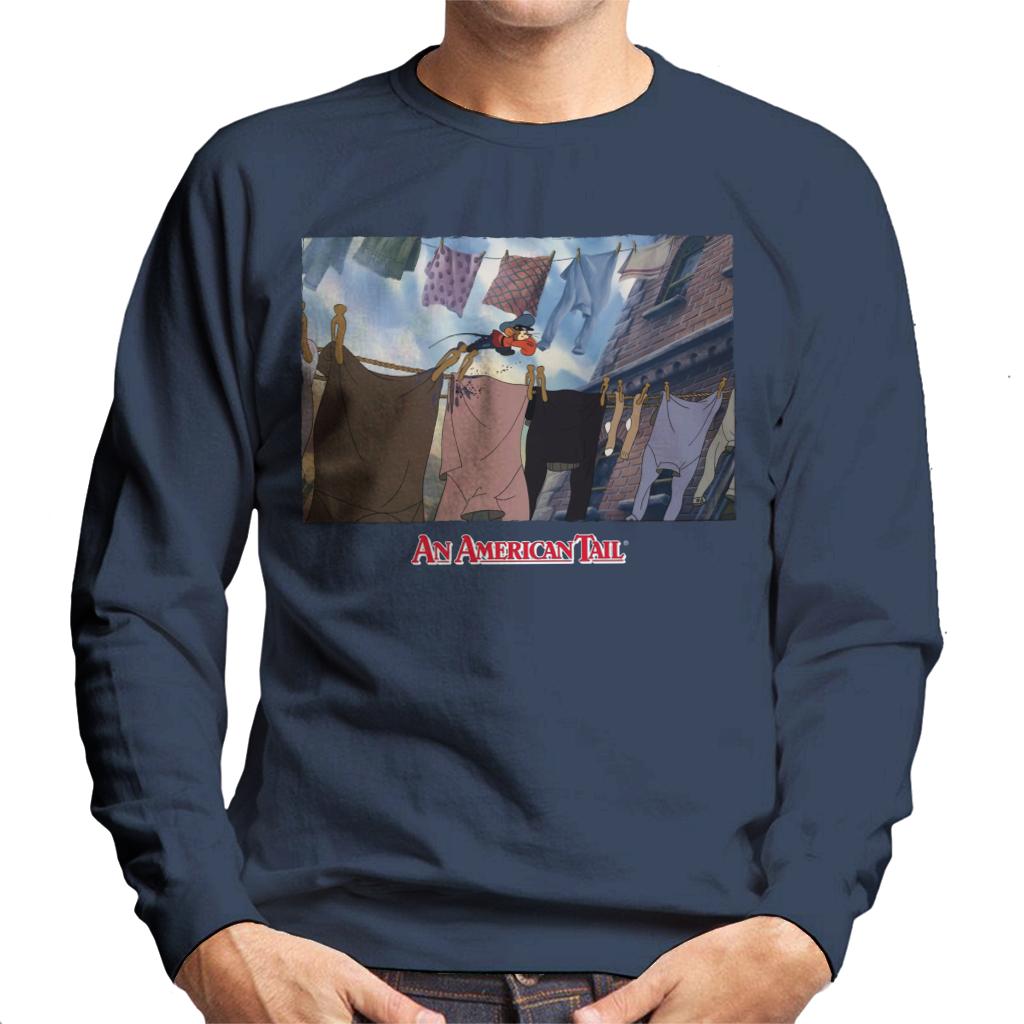 An American Tail Fievel Running On Rope Men's Sweatshirt-ALL + EVERY