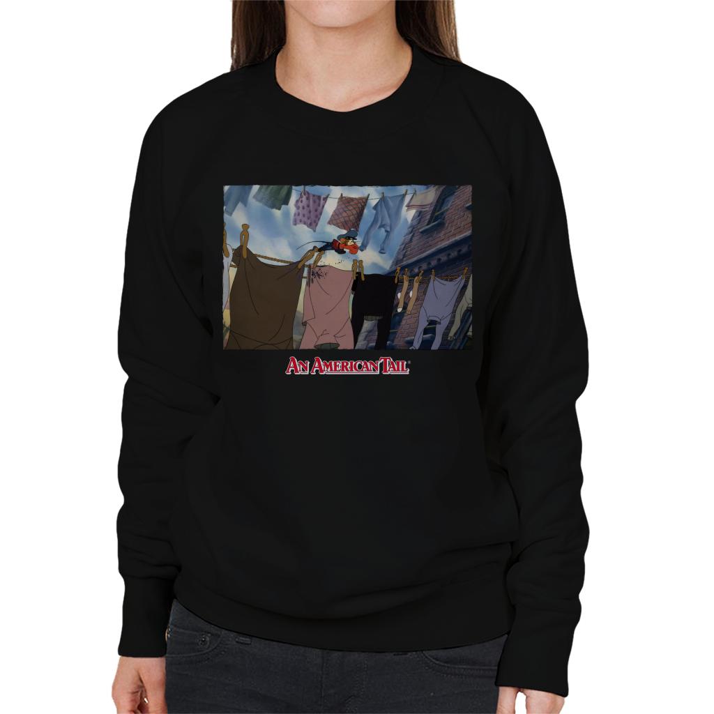 An American Tail Fievel Running On Rope Women's Sweatshirt-ALL + EVERY