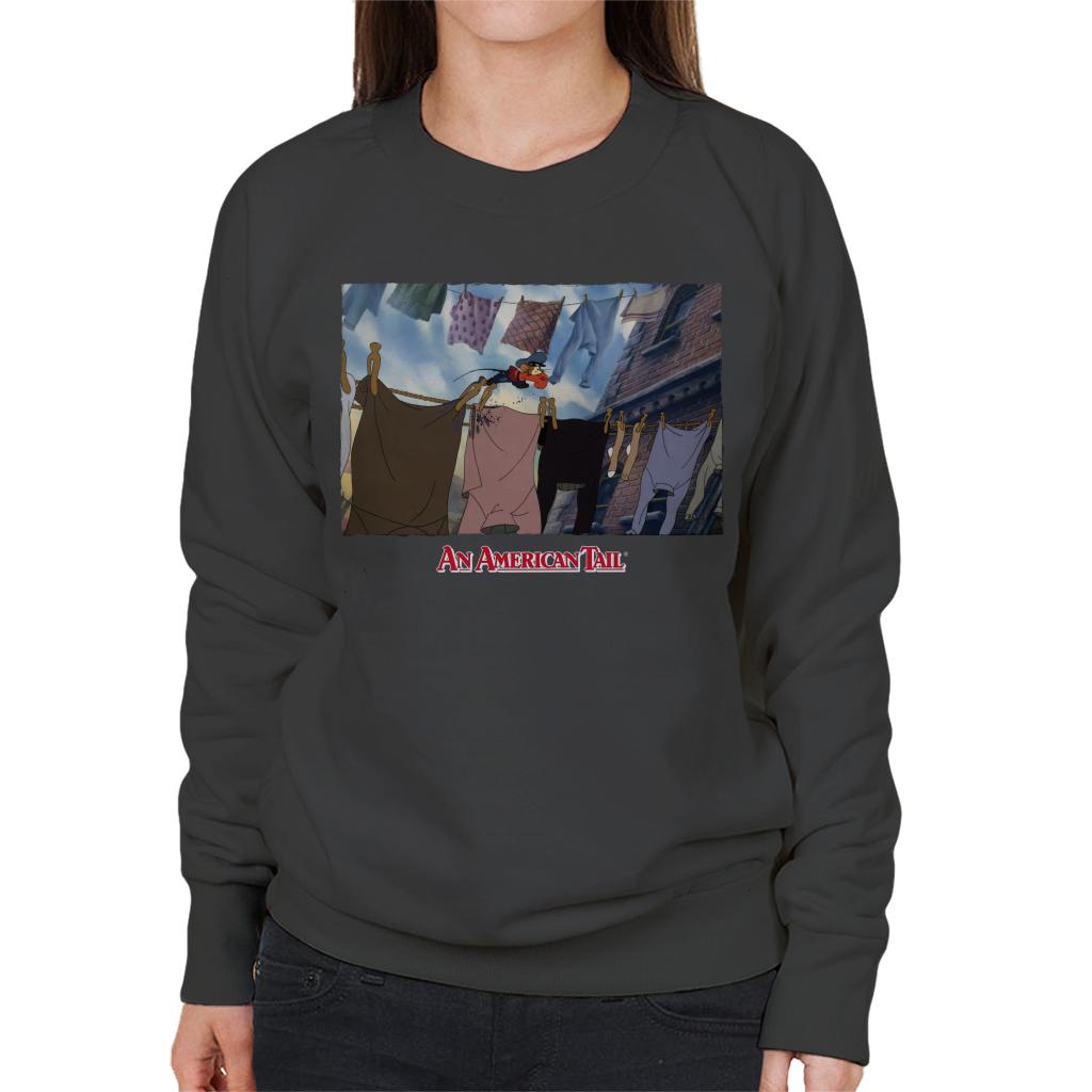 An American Tail Fievel Running On Rope Women's Sweatshirt-ALL + EVERY