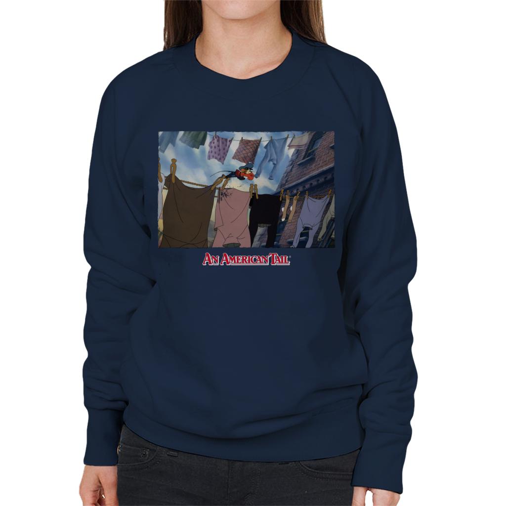 An American Tail Fievel Running On Rope Women's Sweatshirt-ALL + EVERY