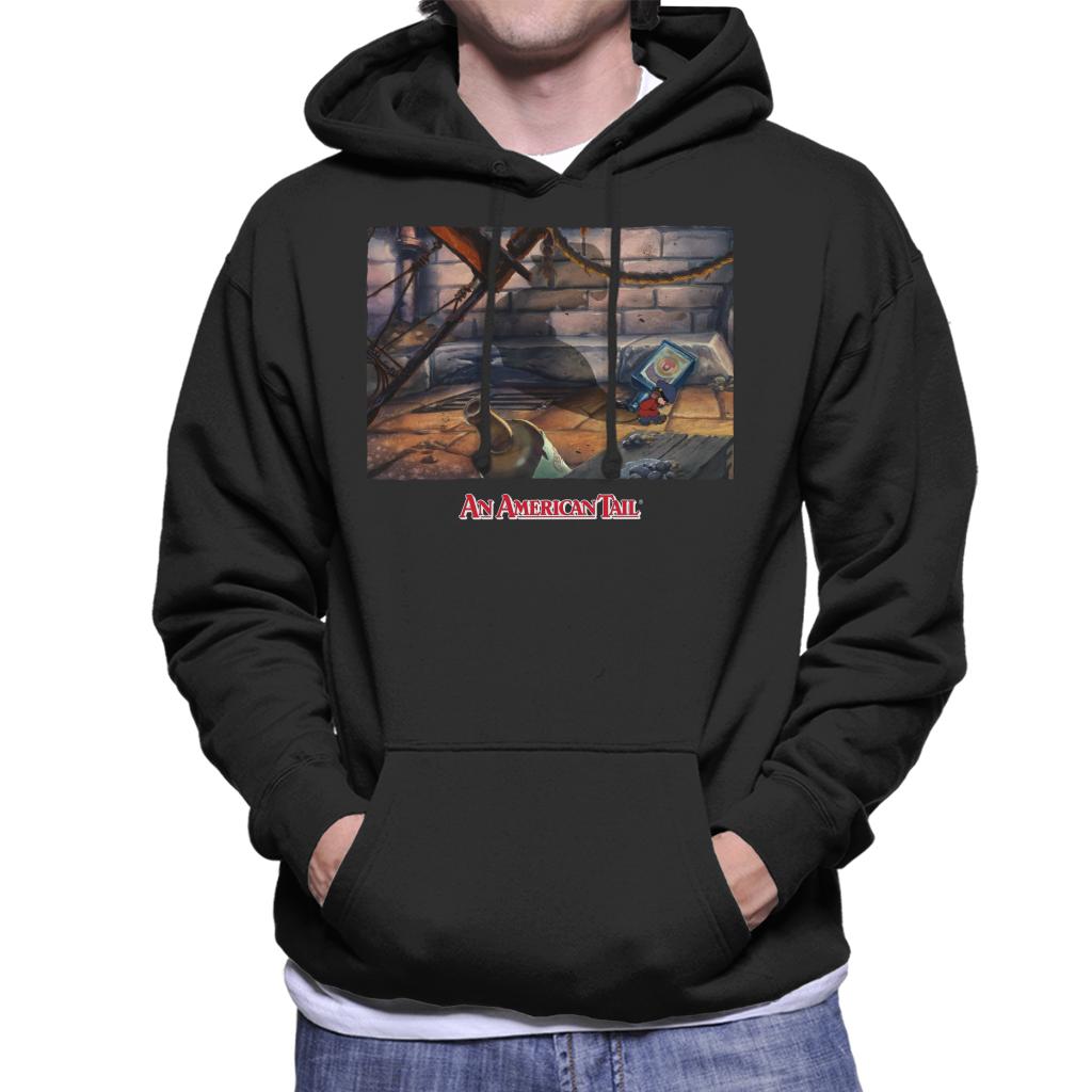 An American Tail Fievels Shadow Men's Hooded Sweatshirt-ALL + EVERY