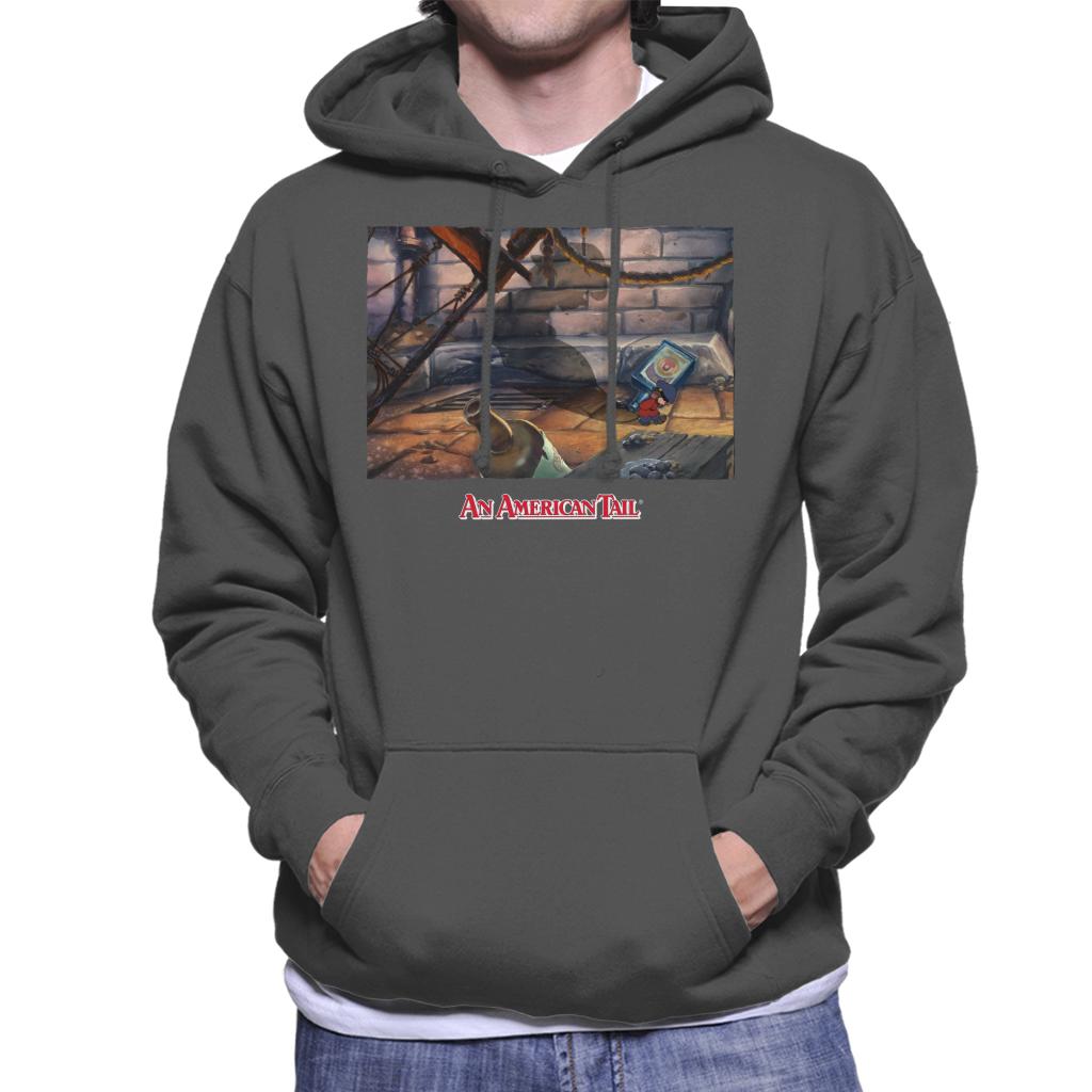 An American Tail Fievels Shadow Men's Hooded Sweatshirt-ALL + EVERY