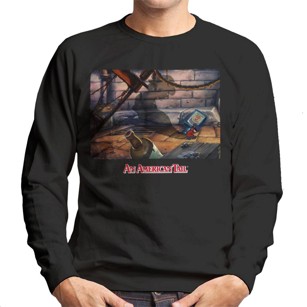 An American Tail Fievels Shadow Men's Sweatshirt-ALL + EVERY