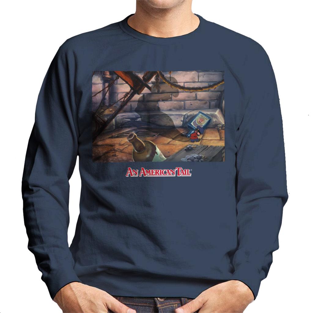 An American Tail Fievels Shadow Men's Sweatshirt-ALL + EVERY