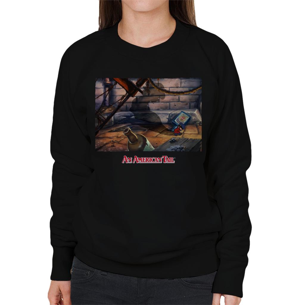 An American Tail Fievels Shadow Women's Sweatshirt-ALL + EVERY