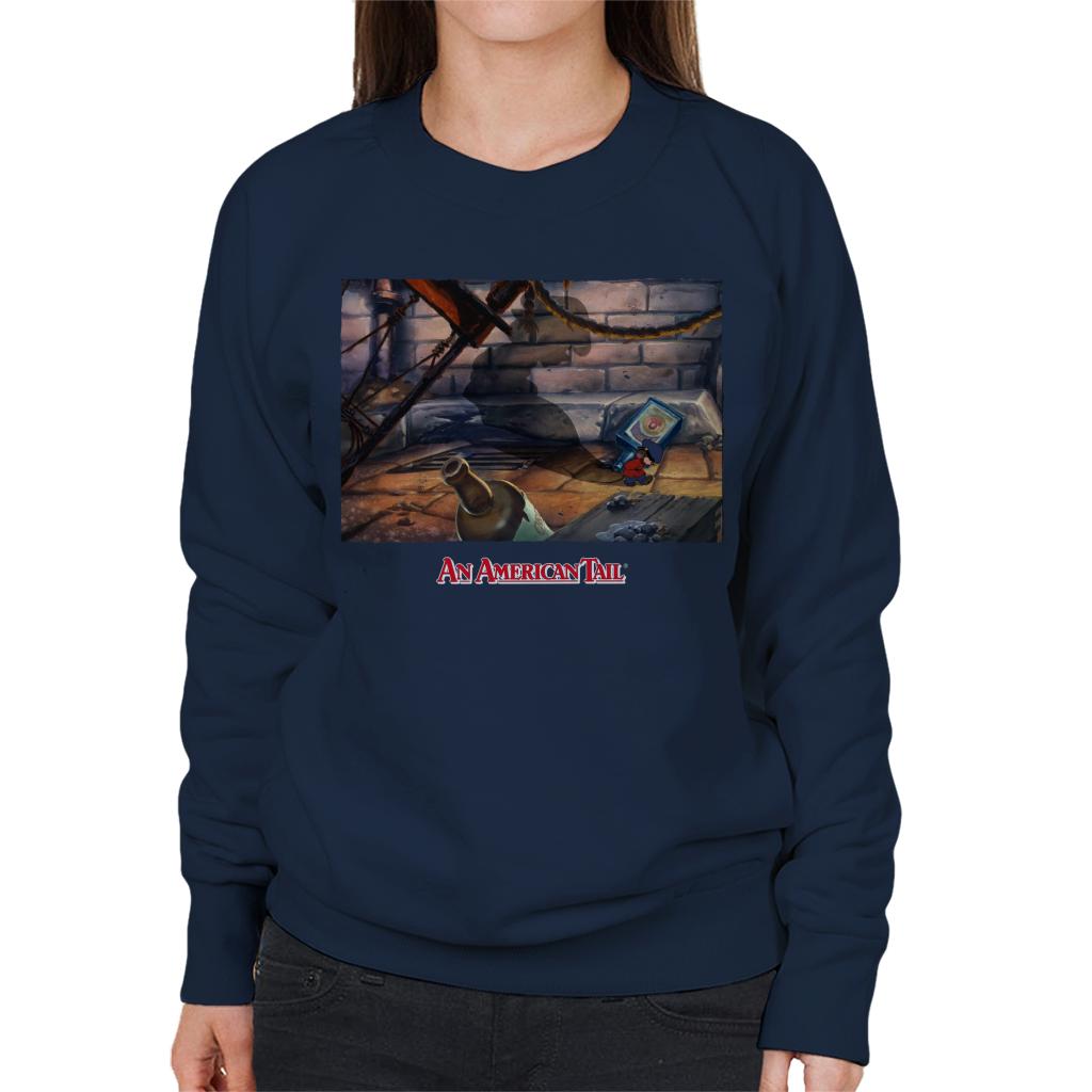 An American Tail Fievels Shadow Women's Sweatshirt-ALL + EVERY