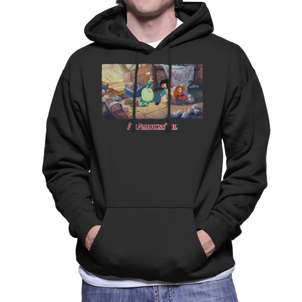 An American Tail Bridget Gives Fievel A Home Men's Hooded Sweatshirt-ALL + EVERY