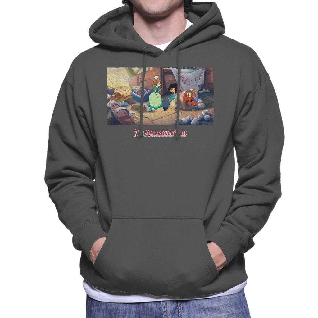 An American Tail Bridget Gives Fievel A Home Men's Hooded Sweatshirt-ALL + EVERY