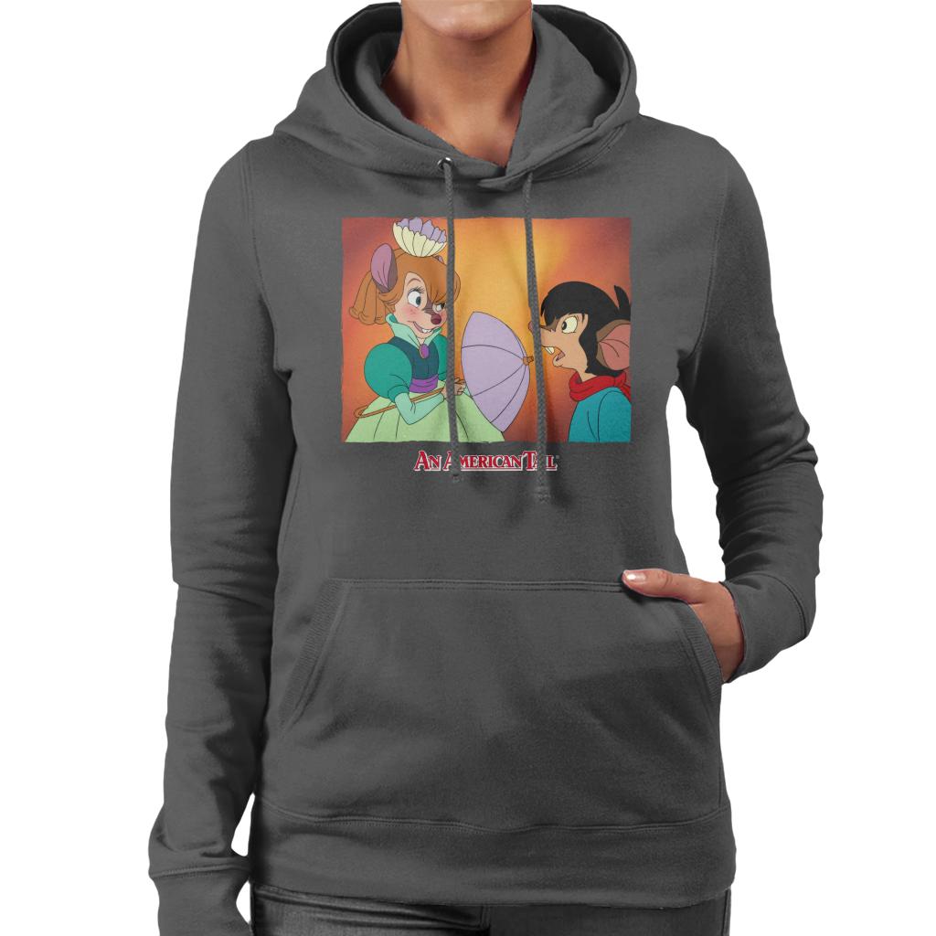 An American Tail Bridget Blushing Women's Hooded Sweatshirt-ALL + EVERY