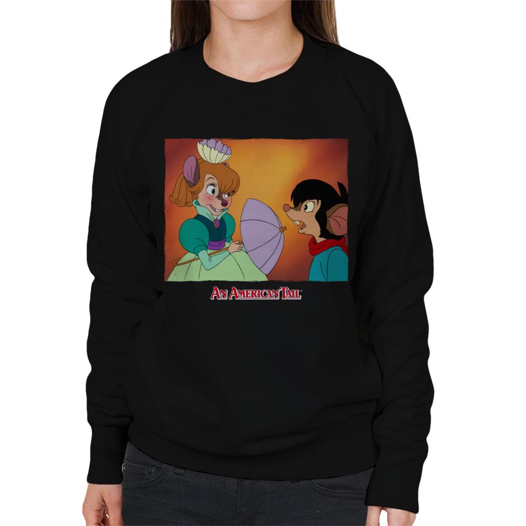 An American Tail Bridget Blushing Women's Sweatshirt-ALL + EVERY