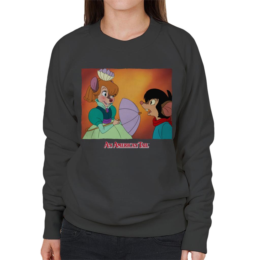 An American Tail Bridget Blushing Women's Sweatshirt-ALL + EVERY