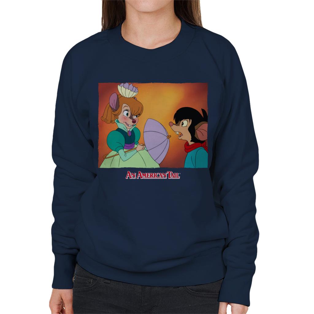 An American Tail Bridget Blushing Women's Sweatshirt-ALL + EVERY