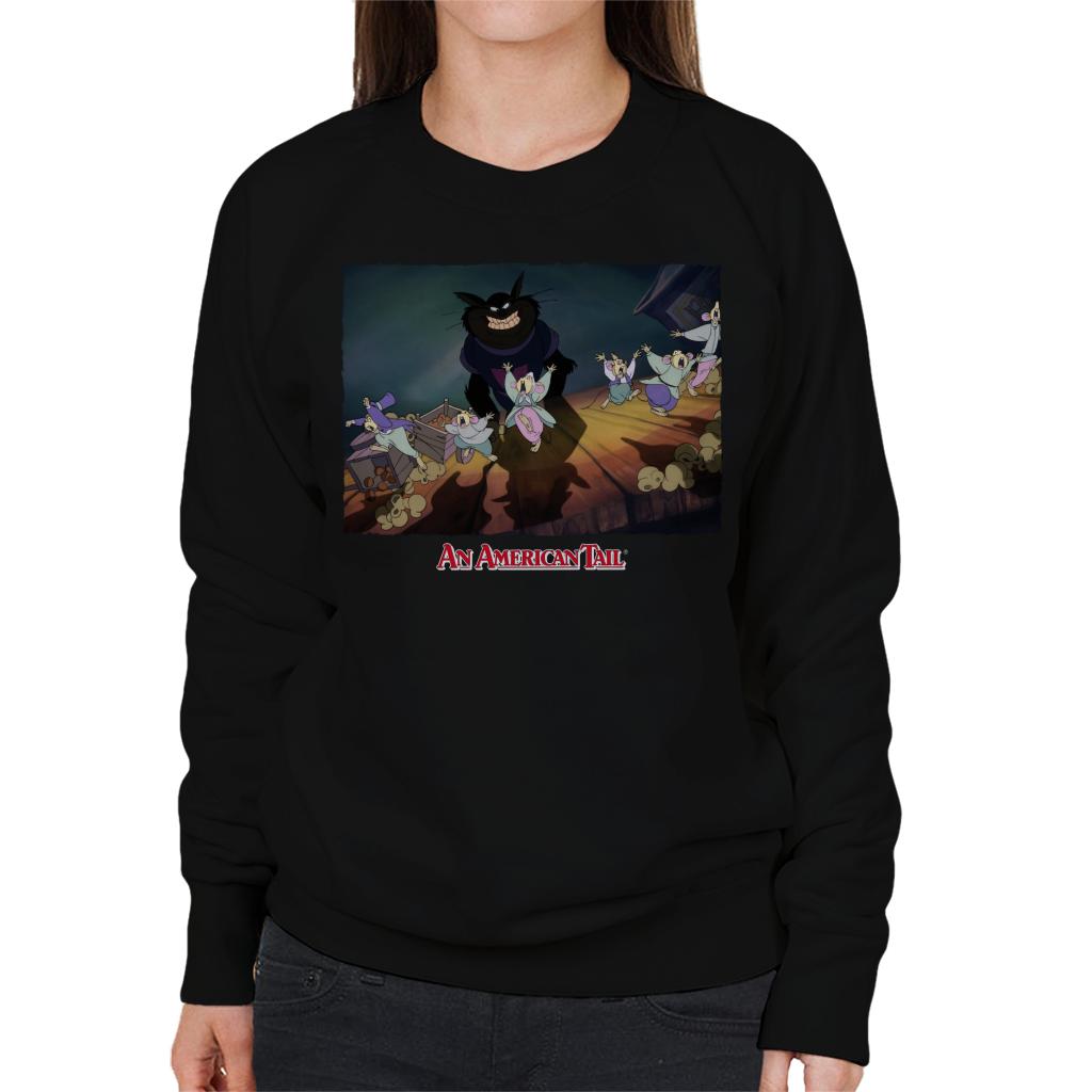 An American Tail Cossack Cats Looming Women's Sweatshirt-ALL + EVERY