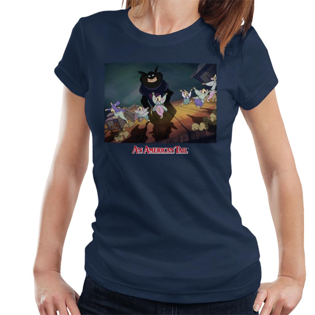 An American Tail Cossack Cats Looming Women's T-Shirt-ALL + EVERY