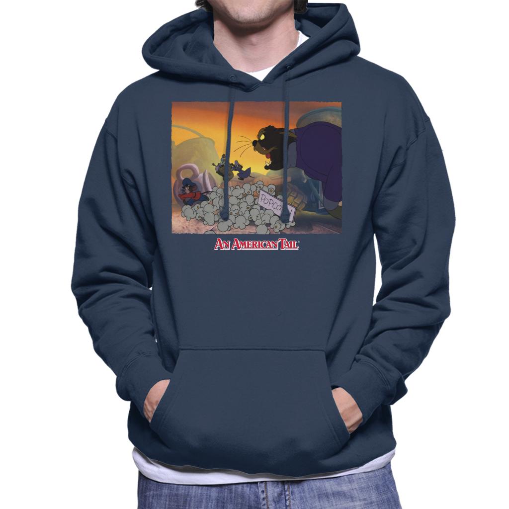 An American Tail Cossack Cat Popcorn Men's Hooded Sweatshirt-ALL + EVERY