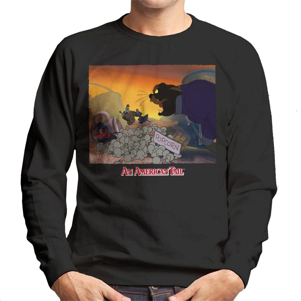 An American Tail Cossack Cat Popcorn Men's Sweatshirt-ALL + EVERY