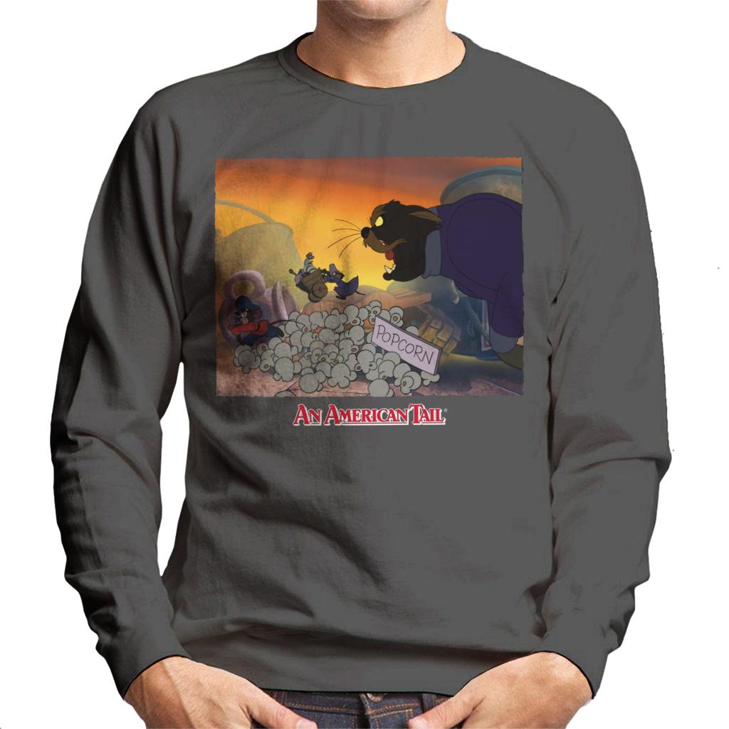 An American Tail Cossack Cat Popcorn Men's Sweatshirt-ALL + EVERY