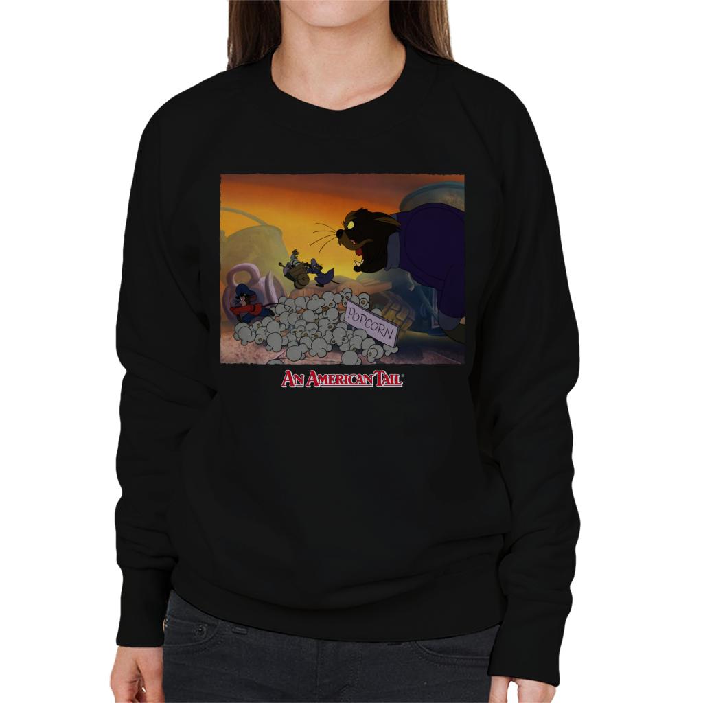 An American Tail Cossack Cat Popcorn Women's Sweatshirt-ALL + EVERY