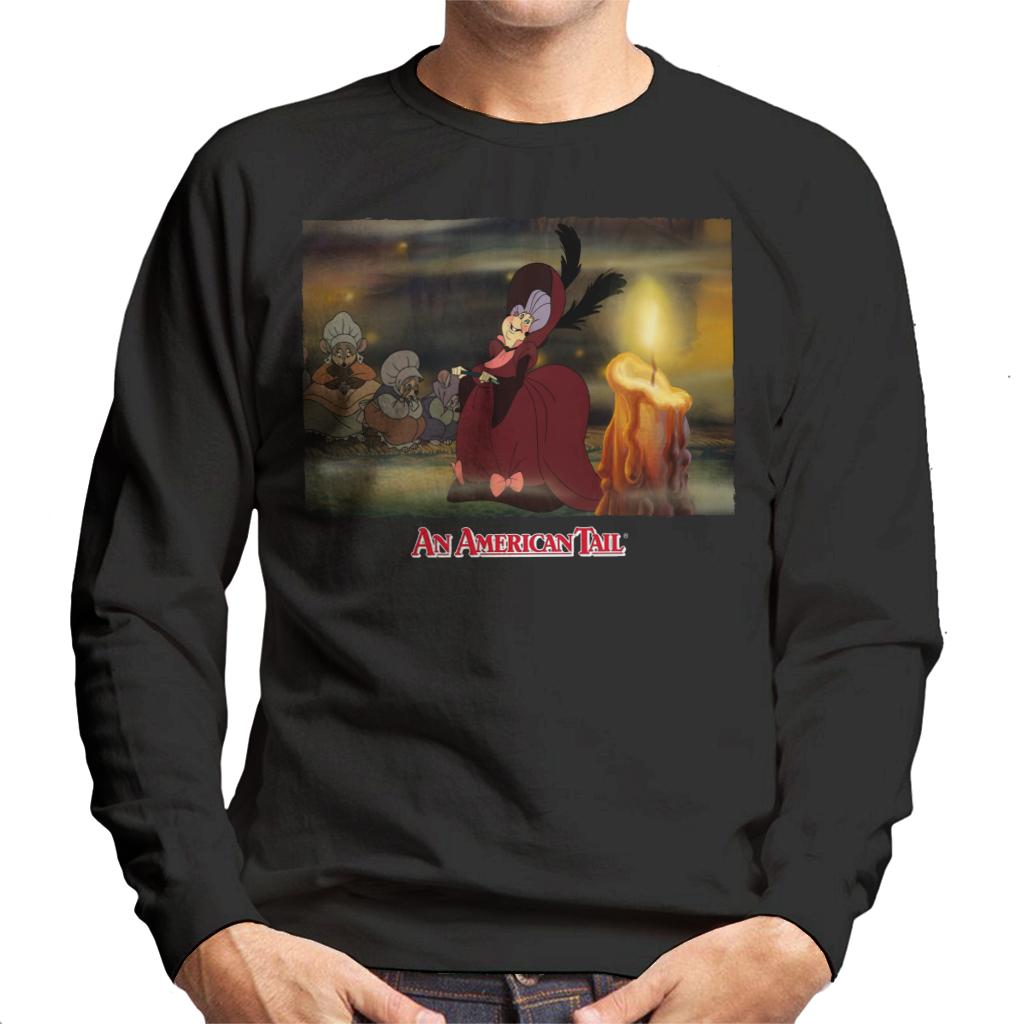 An American Tail Gussie Mausheimer Candle Men's Sweatshirt-ALL + EVERY